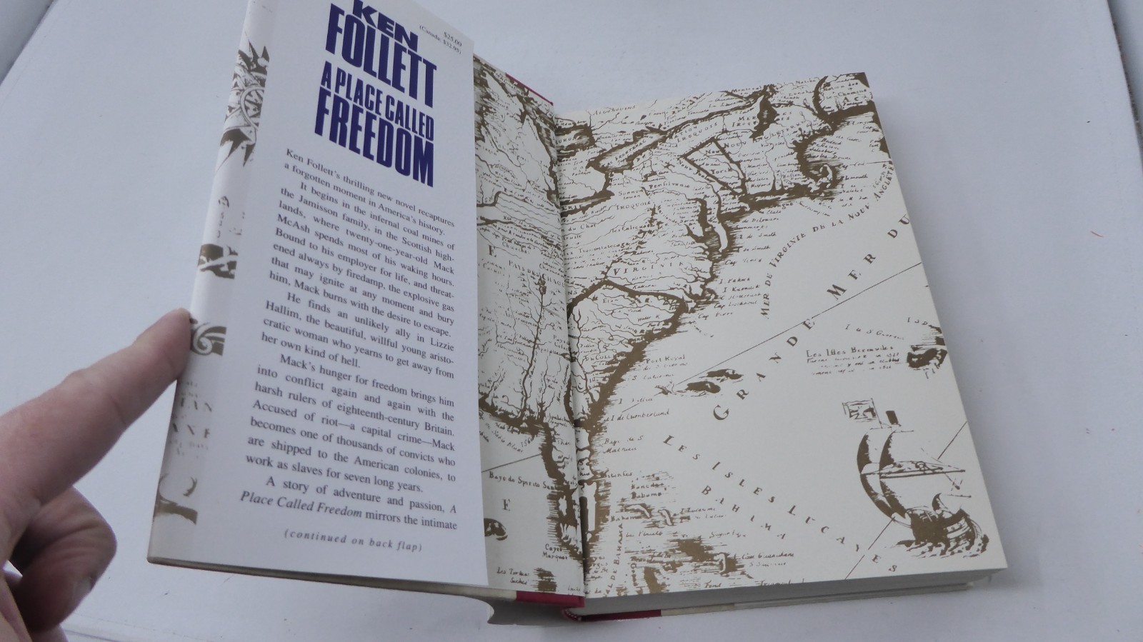 *SIGNED* A Place Called Freedom by Ken Follet (Hardcover, 1995)