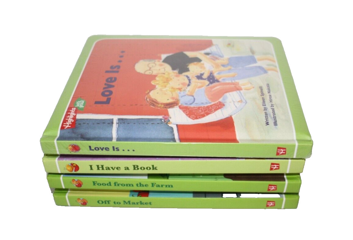 Highlights Let&rsquo;s Grow Childrens Books Lot Of 4 Soft Cover Board Books Learning