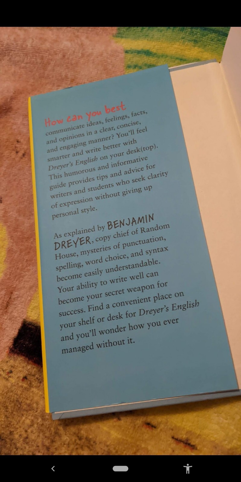 Dreyer&rsquo;s English (Adapted for Young Readers) : Good Advice for Good Writing…