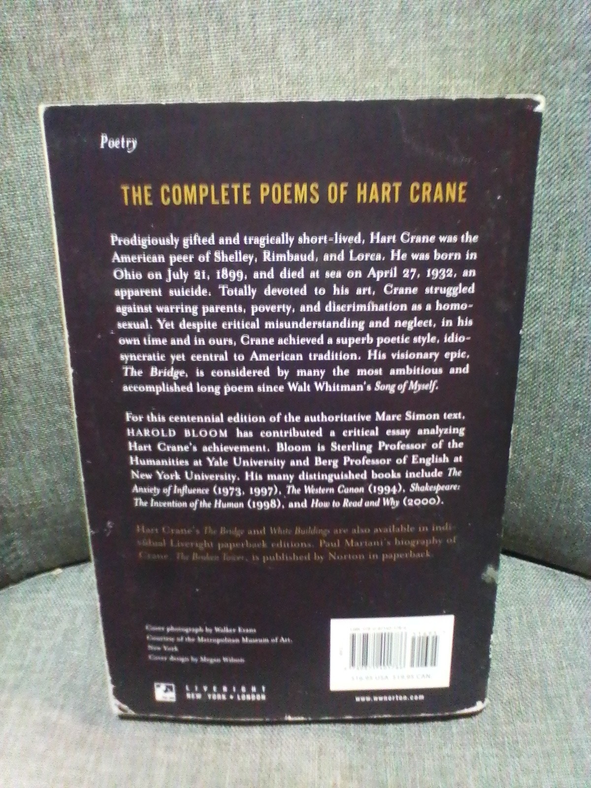The Complete Poems of Hart Crane GOOD The Centennial Edition