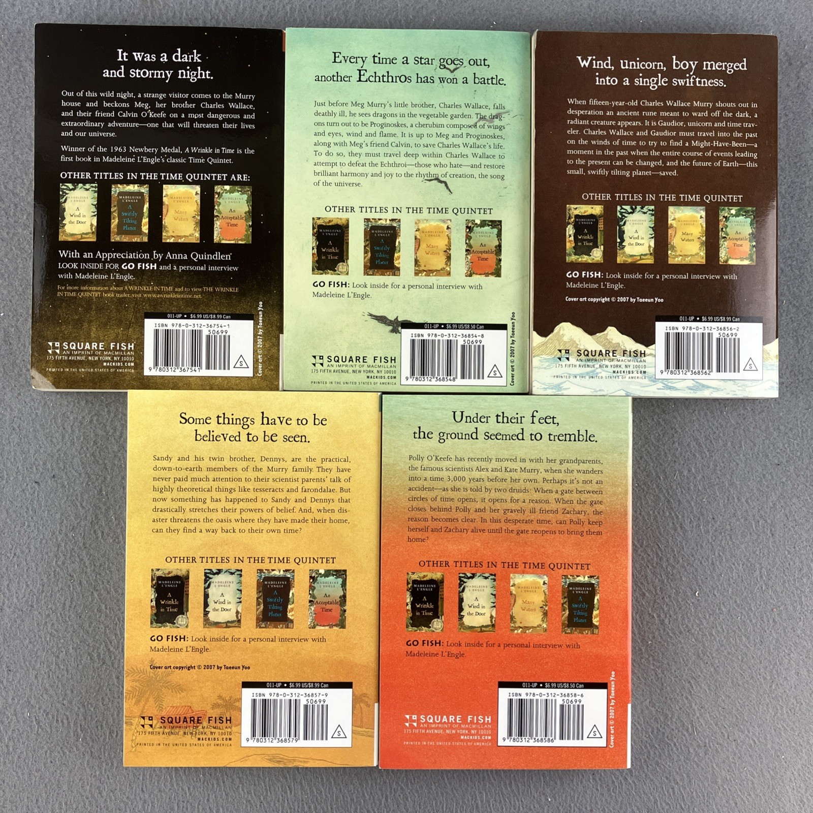 A Wrinkle in Time Quintet, 5 Books Box Set (2007), Madeleine L&rsquo;Engle – Paperback