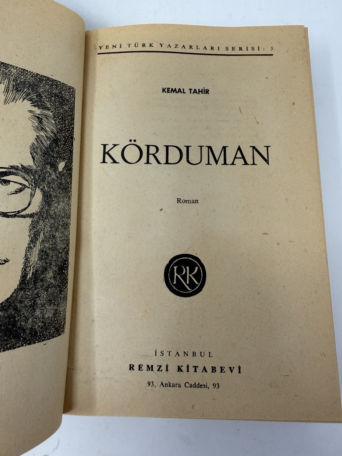 Kemal Tahir Körduman 1957 Turkish Novel Remzi Kitabevi Hardcover Rare