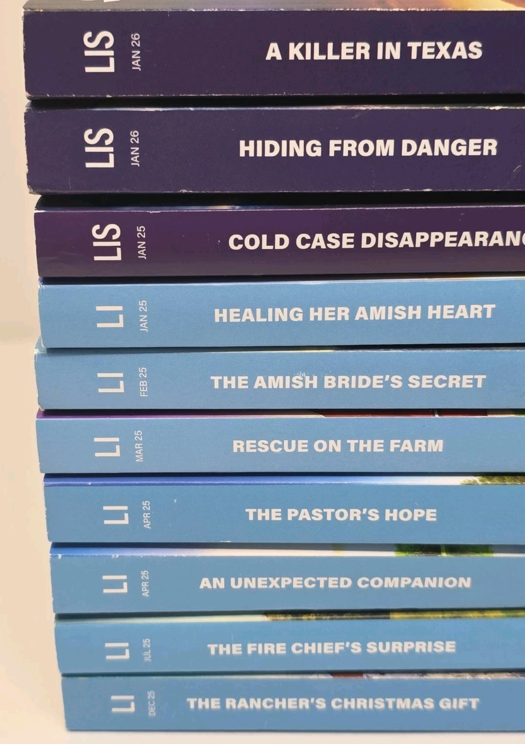 Love Inspired Suspense 2026 2025 Larger Print 10 Book Lot LIS Harlequin Romance