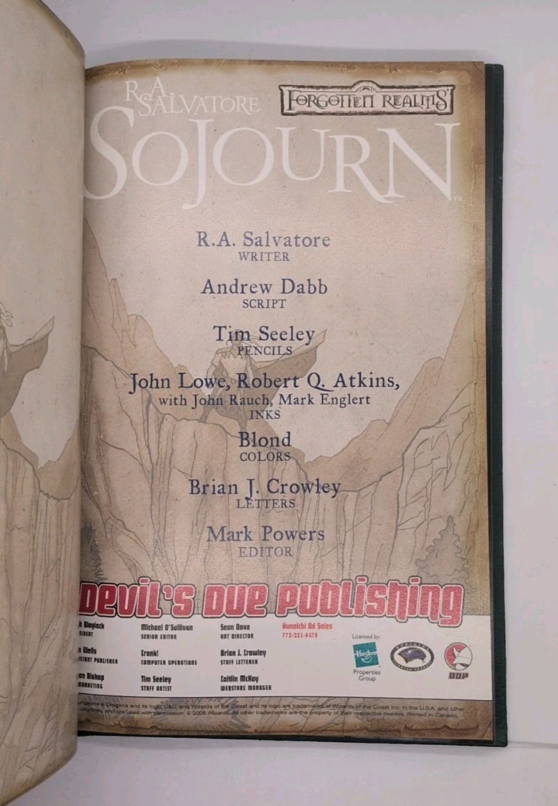 Sojourn by R. A. Salvatore (2006, Devil&rsquo;s Due Publishing)