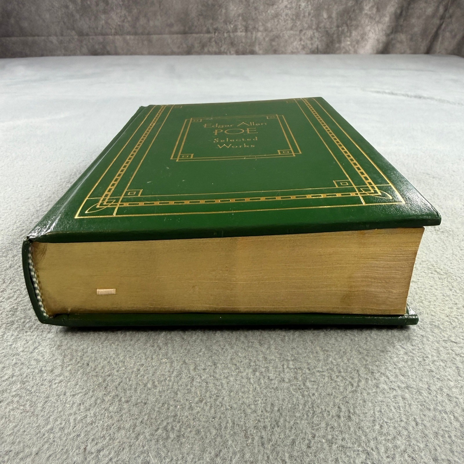 Edgar Allan Poe Selected Works Gramercy Literary Classics Green Gold Gilt Book