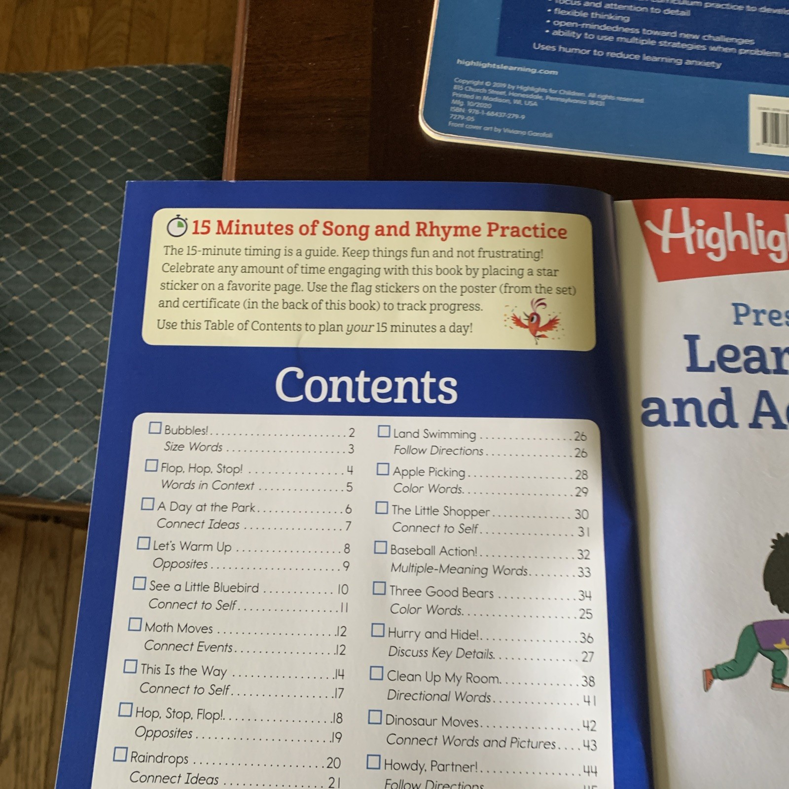 Highlights preschool success, songs, reading, letters numbers &Learning Workbook