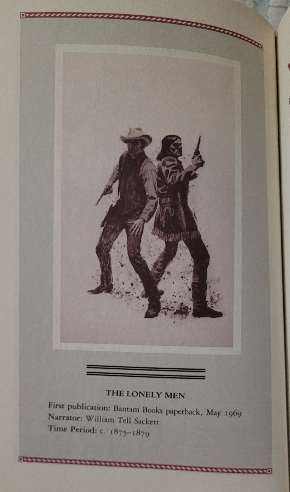 Louis L’Amour The Sackett Companion HC DJ 1988 1st Print Bantam Vintage Western