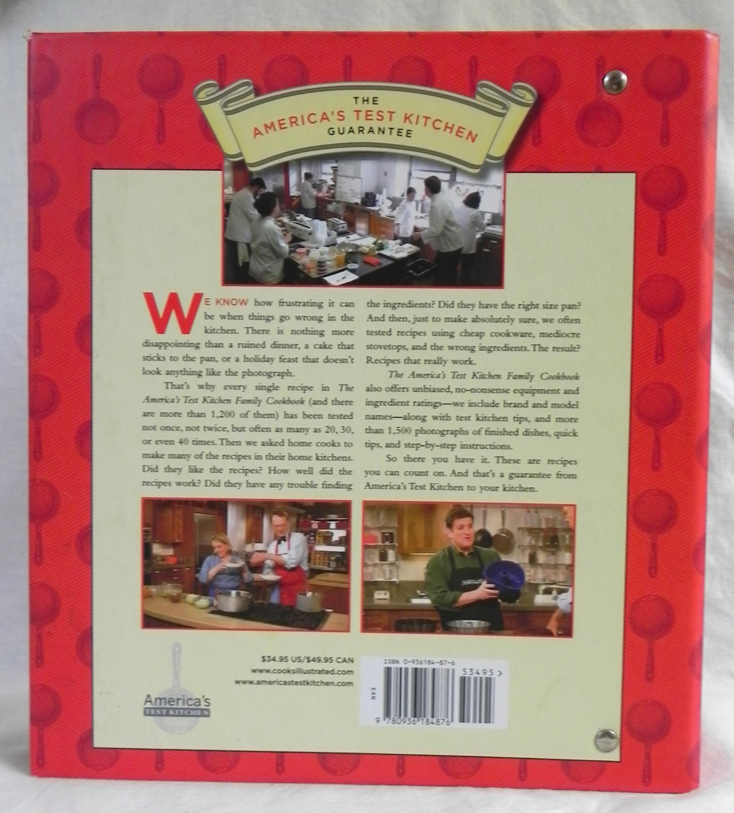 « The America&rsquo;s Test Kitchen Family Cookbook » 1200 Recipes, 848 Pages, 2005, VG