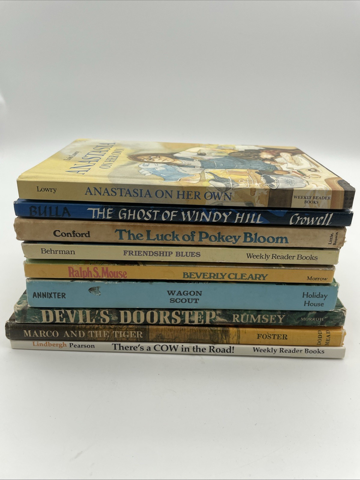 Lot of 9 Vintage Weekly Reader Hardcover Books – 60&rsquo;s, 80&rsquo;s, 90&rsquo;s