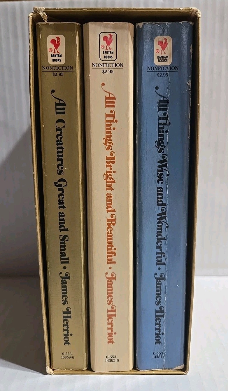 JAMES HERRIOT: All Three Lovable Bestsellers. Boxed Set Appr. 7&Prime; x 4.5&Prime; x 3.25&Prime;