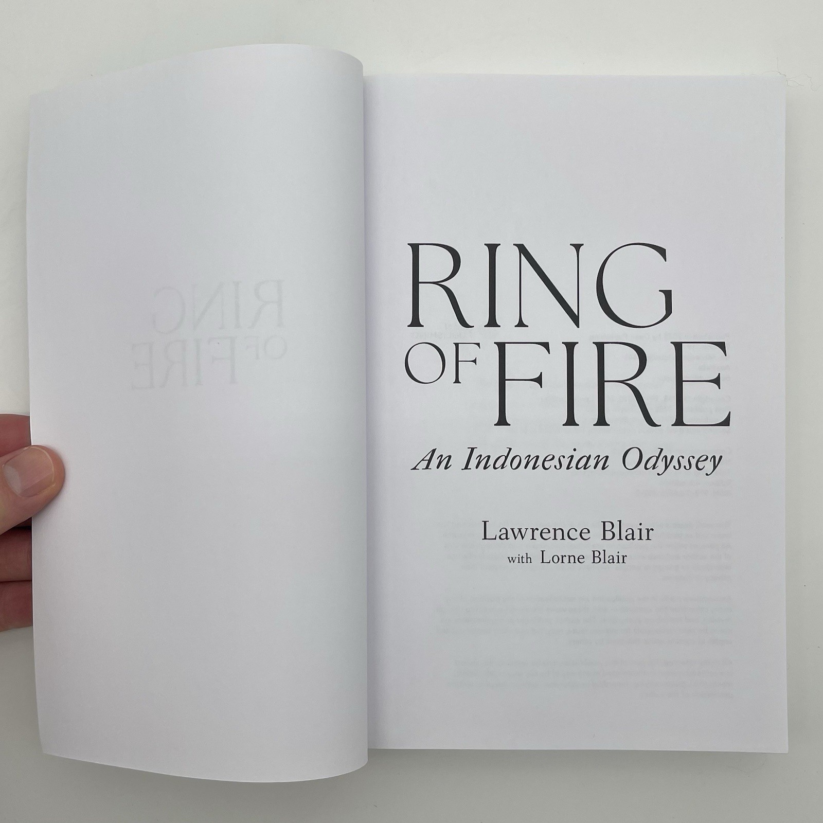 Ring of Fire Indonesian Odyssey Lawrence Blair Travel Indonesia Adventure