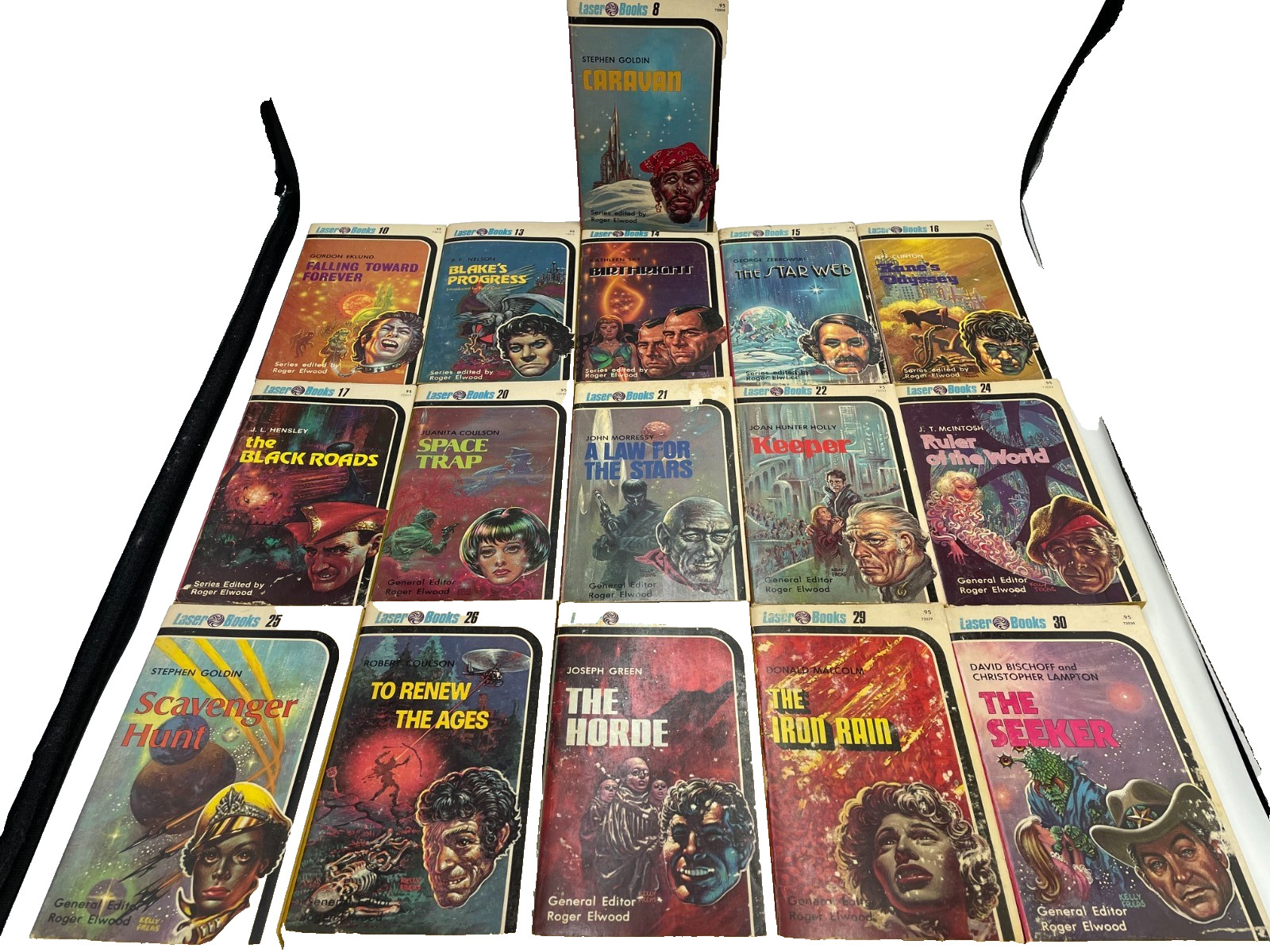 Lot of 16 Vintage Laser Books 1970&rsquo;s Science Fiction Paperbacks