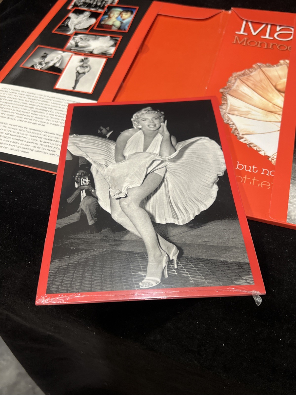 Marilyn Monroe Gone But Not Forgotten Jessica Bailey Book + 8.5&Prime;x5.5&Prime; postcards