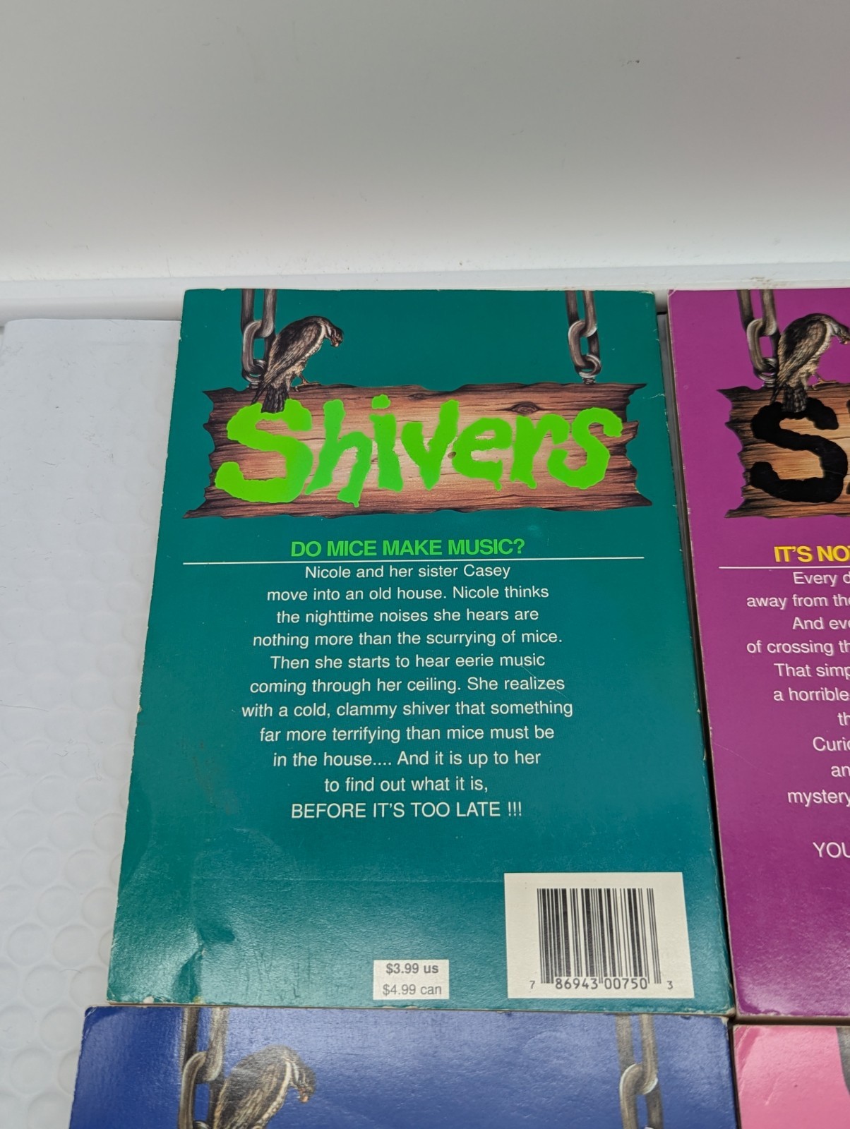 Shivers M.D. Spencer 4 Book Lot 1 12 15 18 Horror 1990&rsquo;s