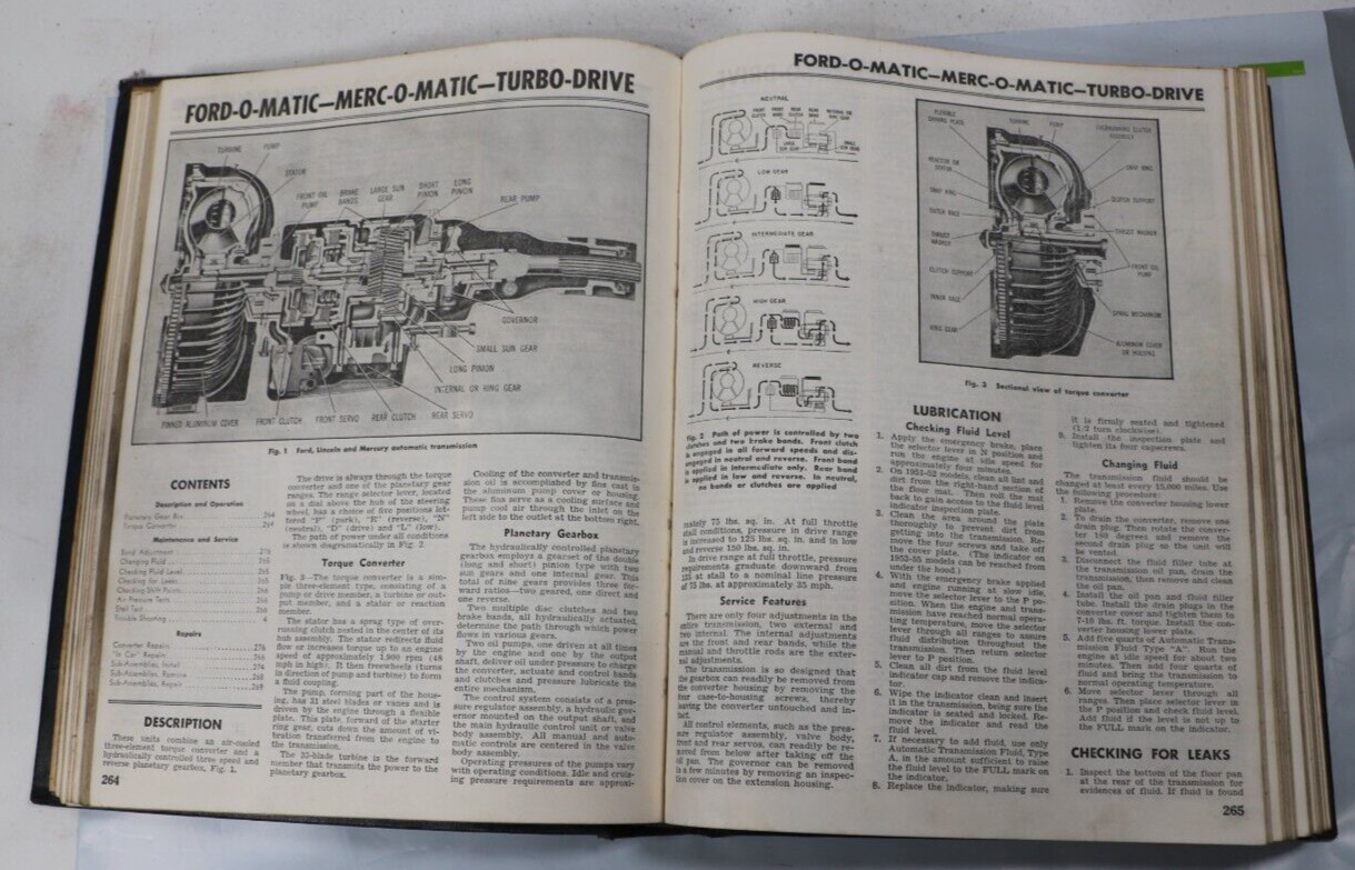 1956 Motor&rsquo;s Auto Repair Manual 19th Edition Car Auto Vehicle Mechanic 1946-1956