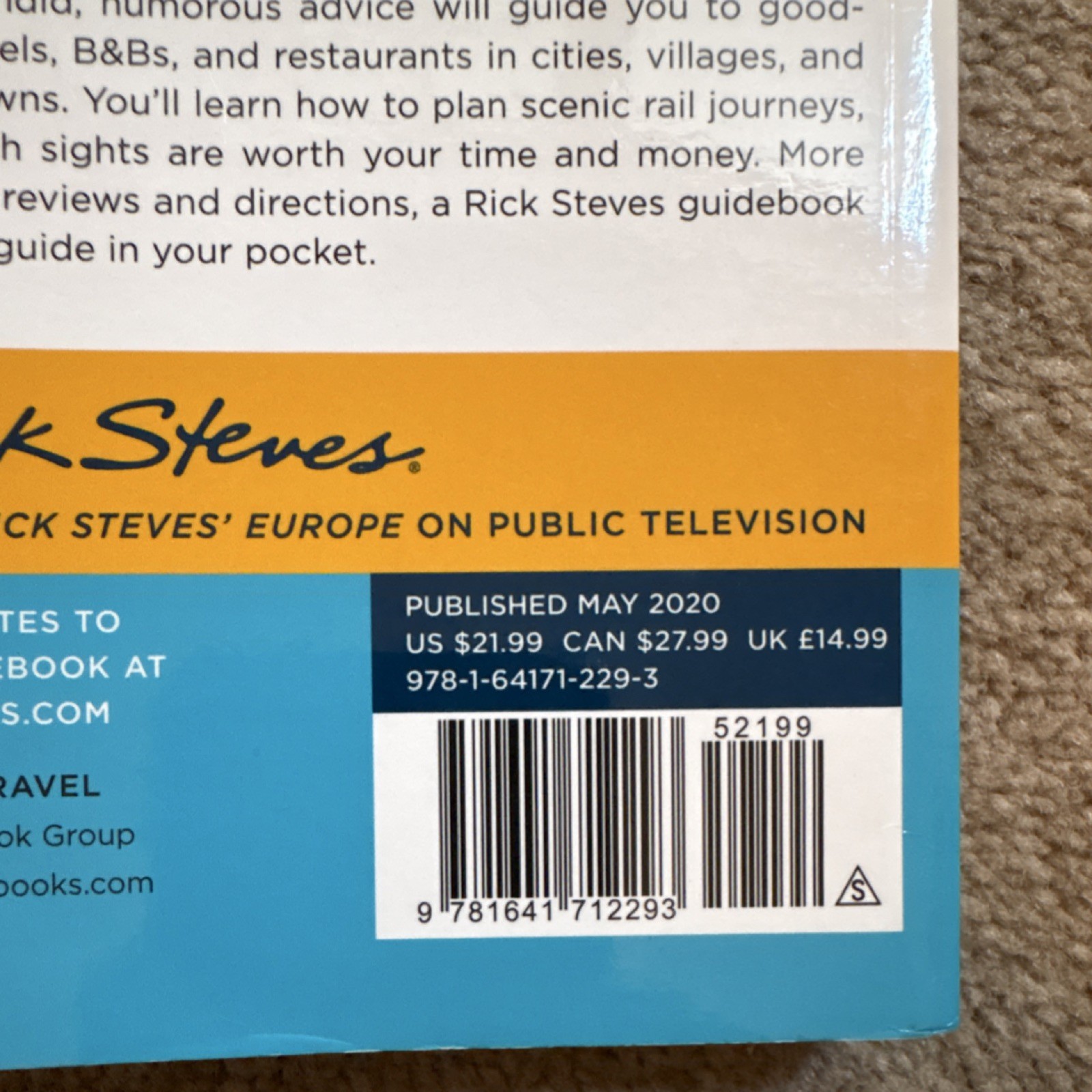 Rick Steves Switzerland by Rick Steves (2020, Trade Paperback) Travel, 10th Ed.