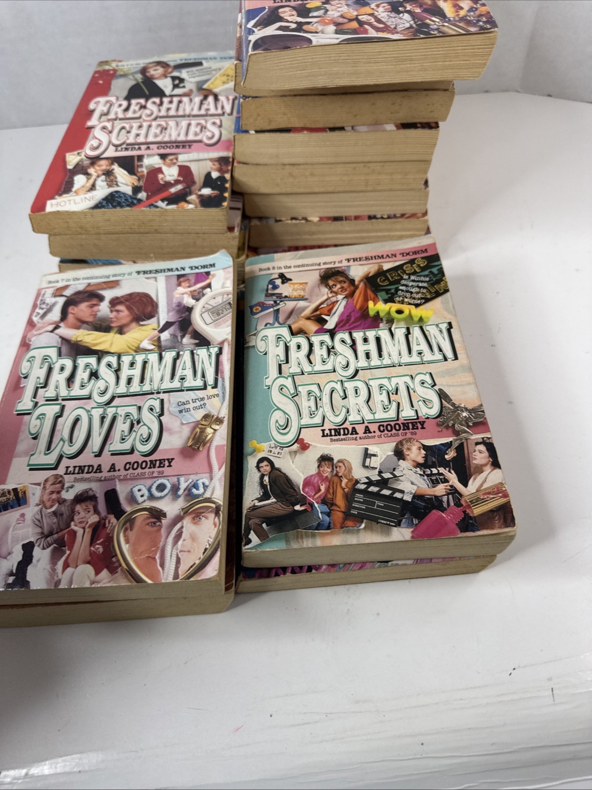 Vintage YA Freshman Dorm Series Lot of 16 Books 1990&rsquo;s Linda A. Cooney Paperback