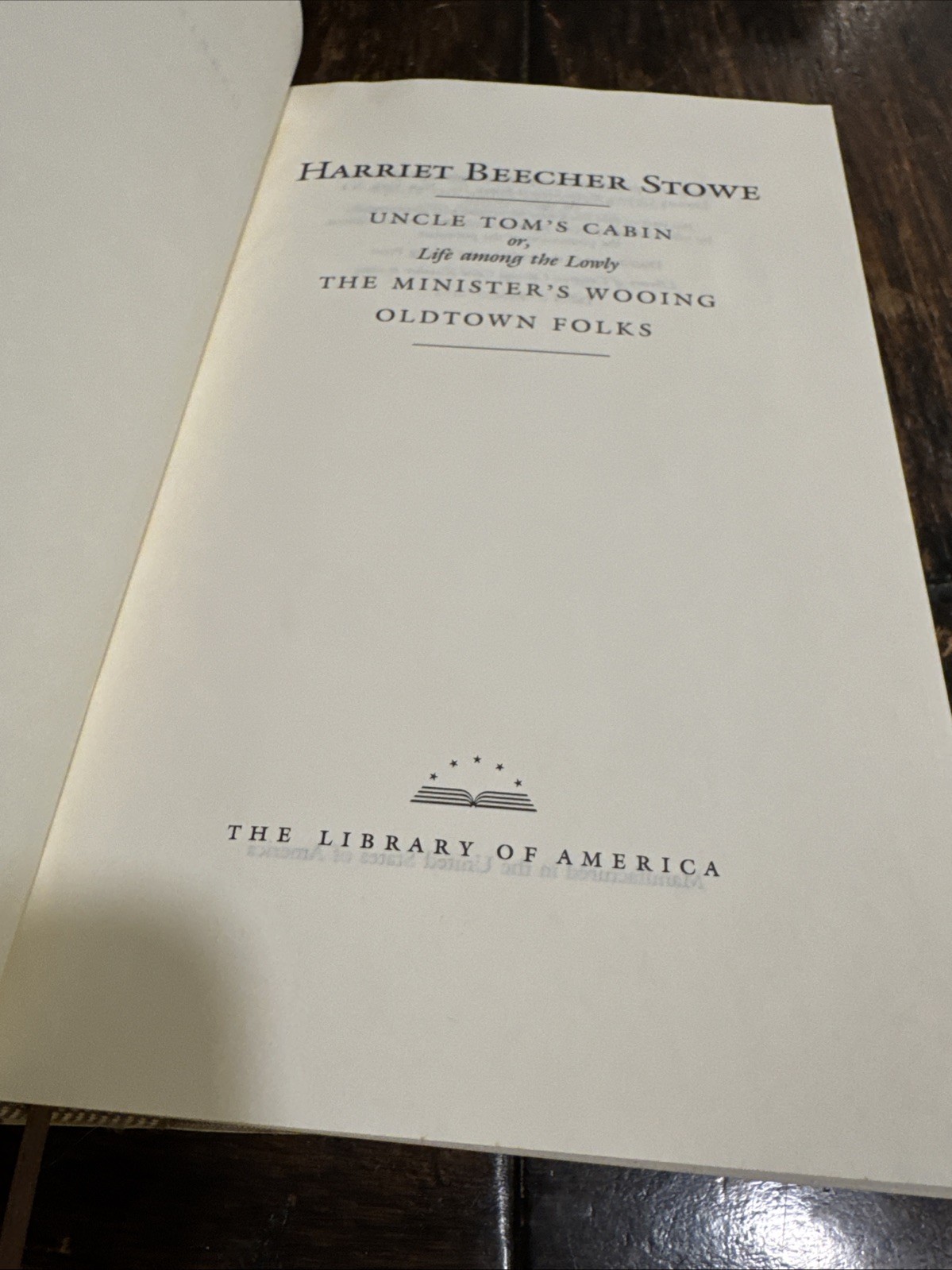 3 The Library of America HOWELLS 1982, WHITMAN 1982, STOWE 1982