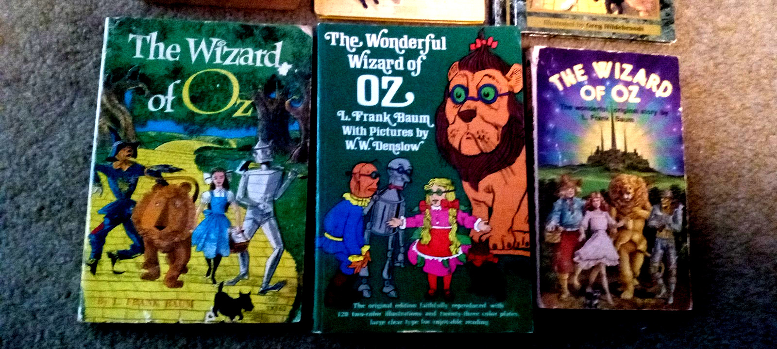 Lot of 6 Wizard of Oz-4 Paper+2 Hardcover Books-mixed lot-1960-64-77-80&rsquo;s-84-92