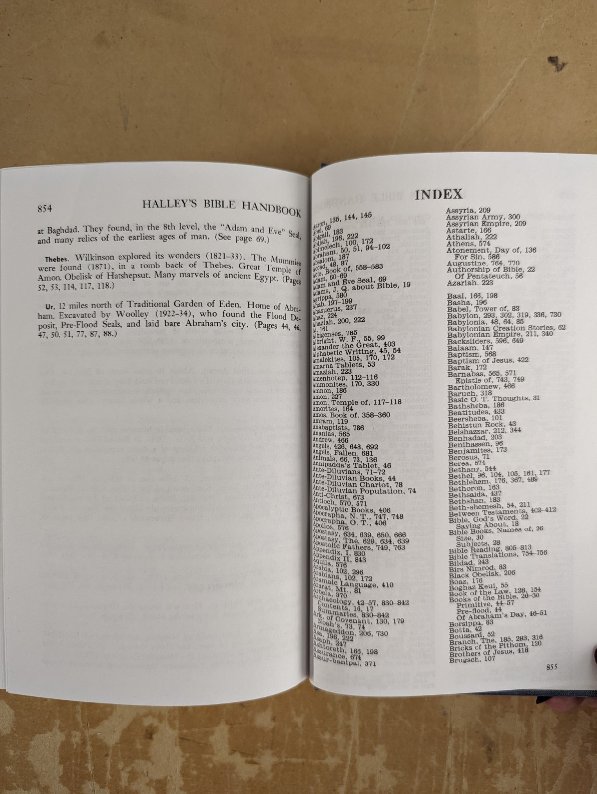 Halley&rsquo;s Bible Handbook 23rd Edition 1962 Zondervan Hardcover Illustrated 864p M