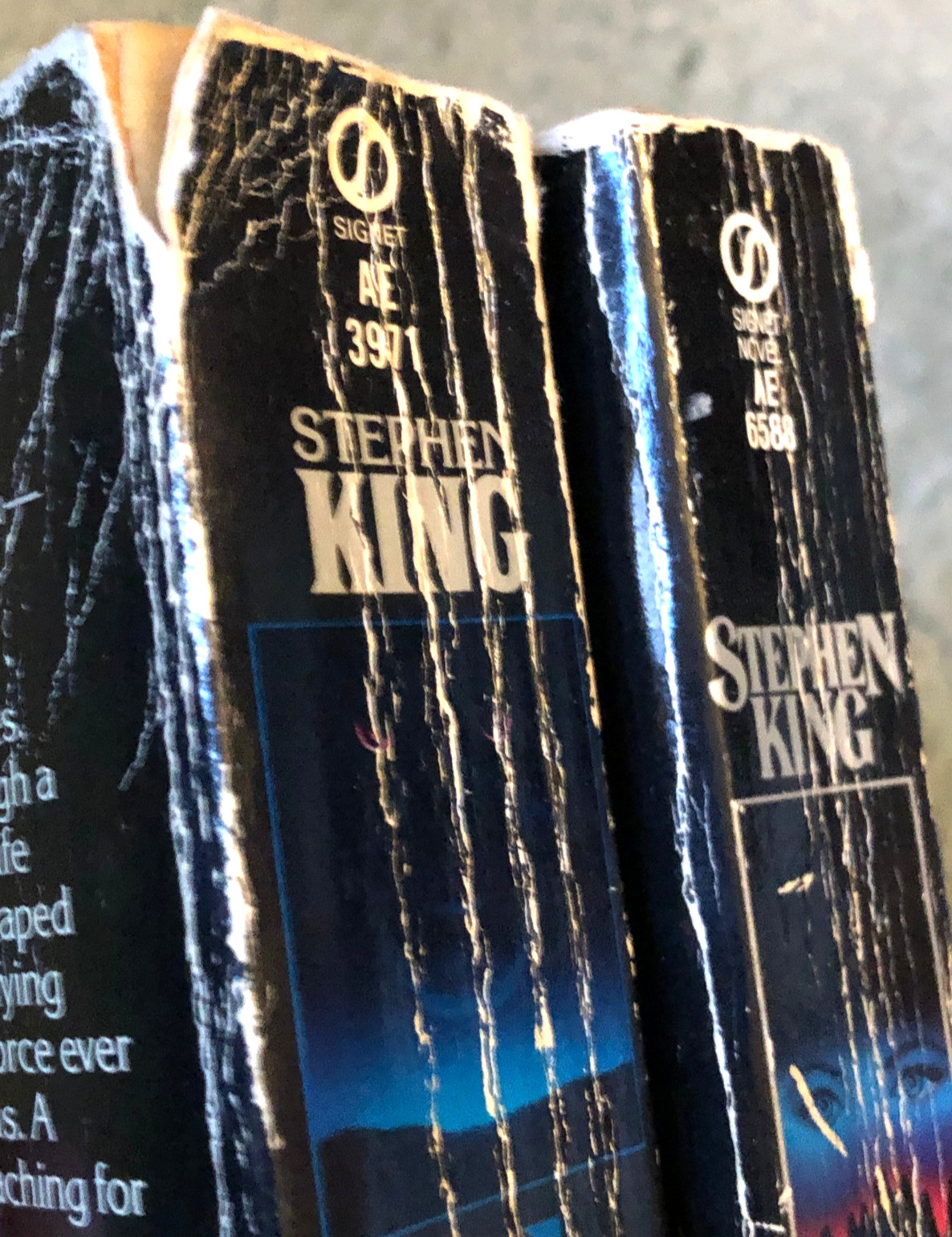 Stephen King books, Salem&rsquo;s Lot & The Stand, Signet paperbacks