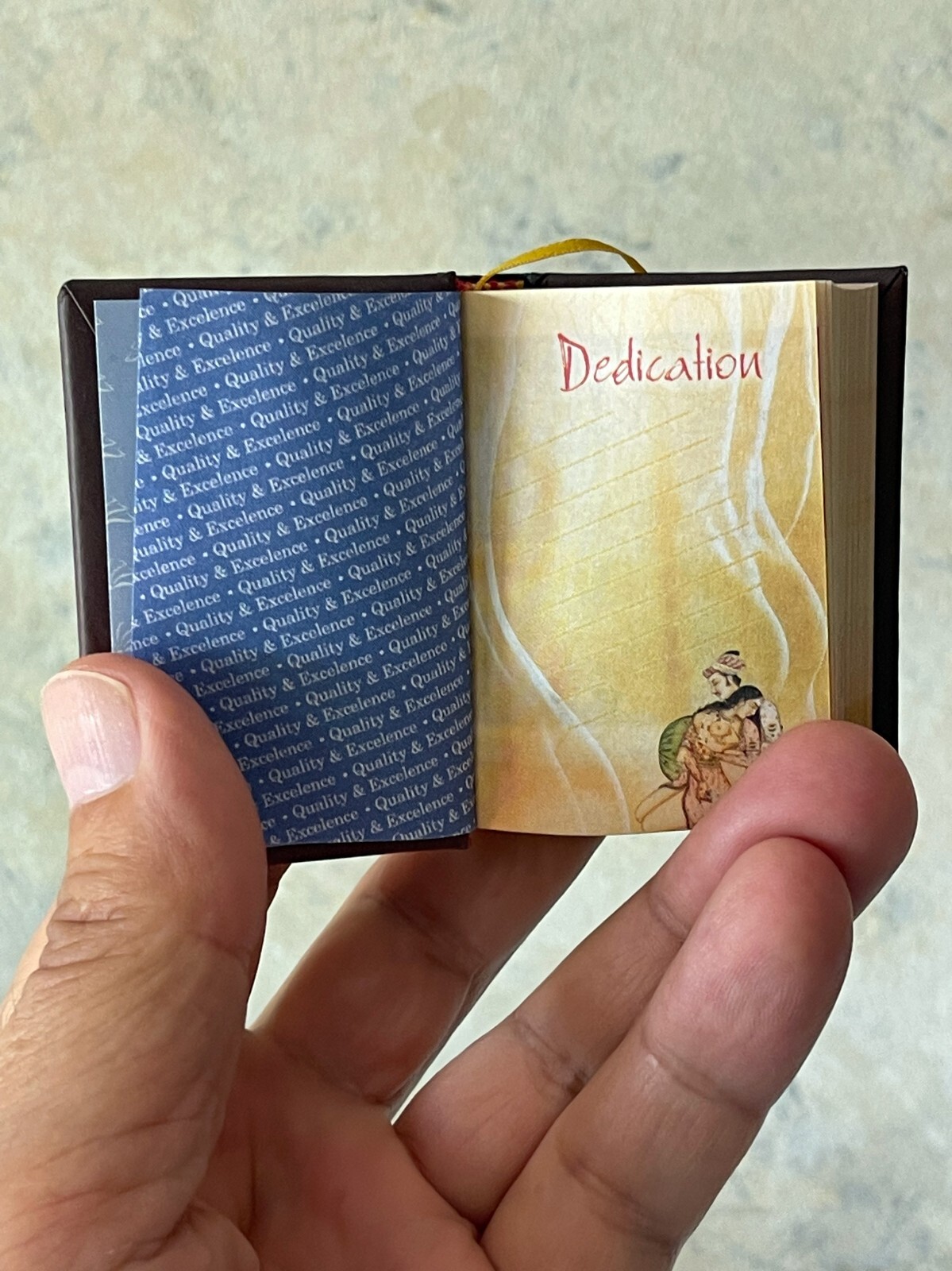 new 2022 miniature book 2.5&Prime; The Kama Sutra illustrated color 439 pg Hardcover