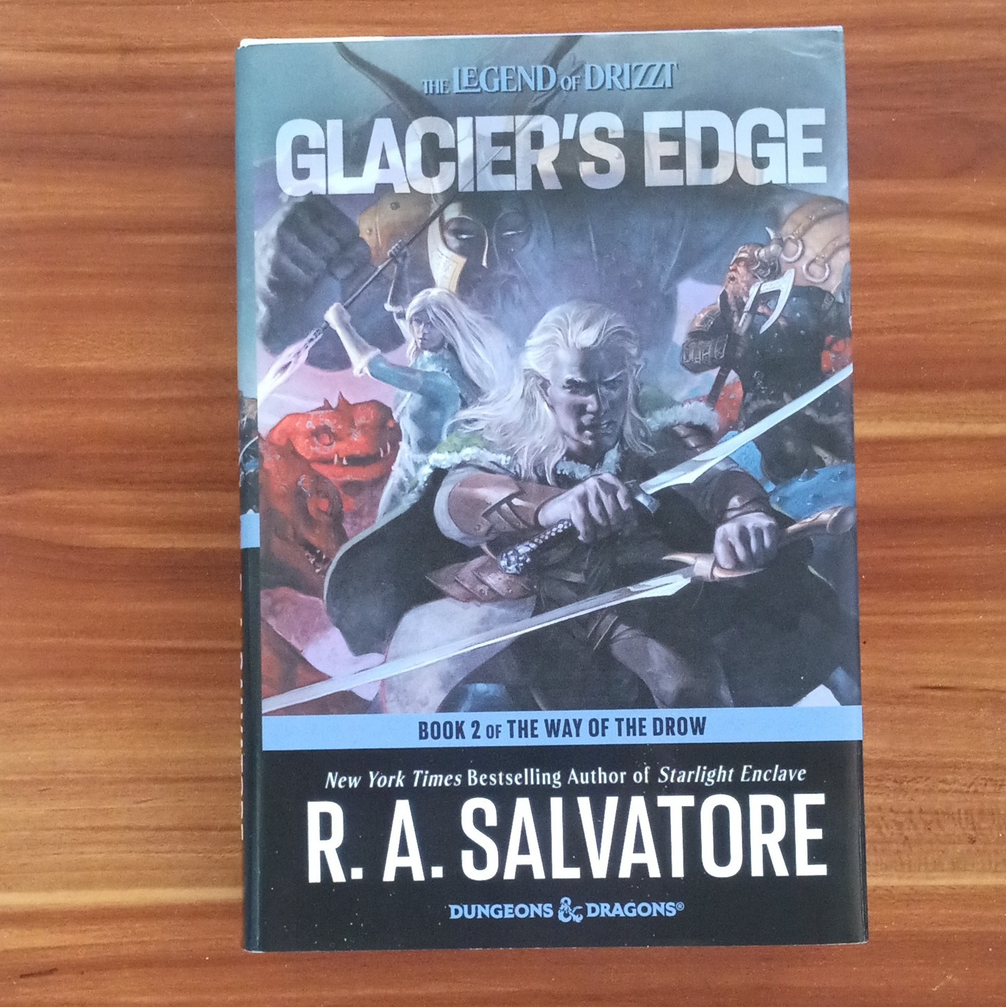 R.A. Salvatore Glacier&rsquo;s Edge Signed 1st Ed Hardcover The Way of the Drow 2022