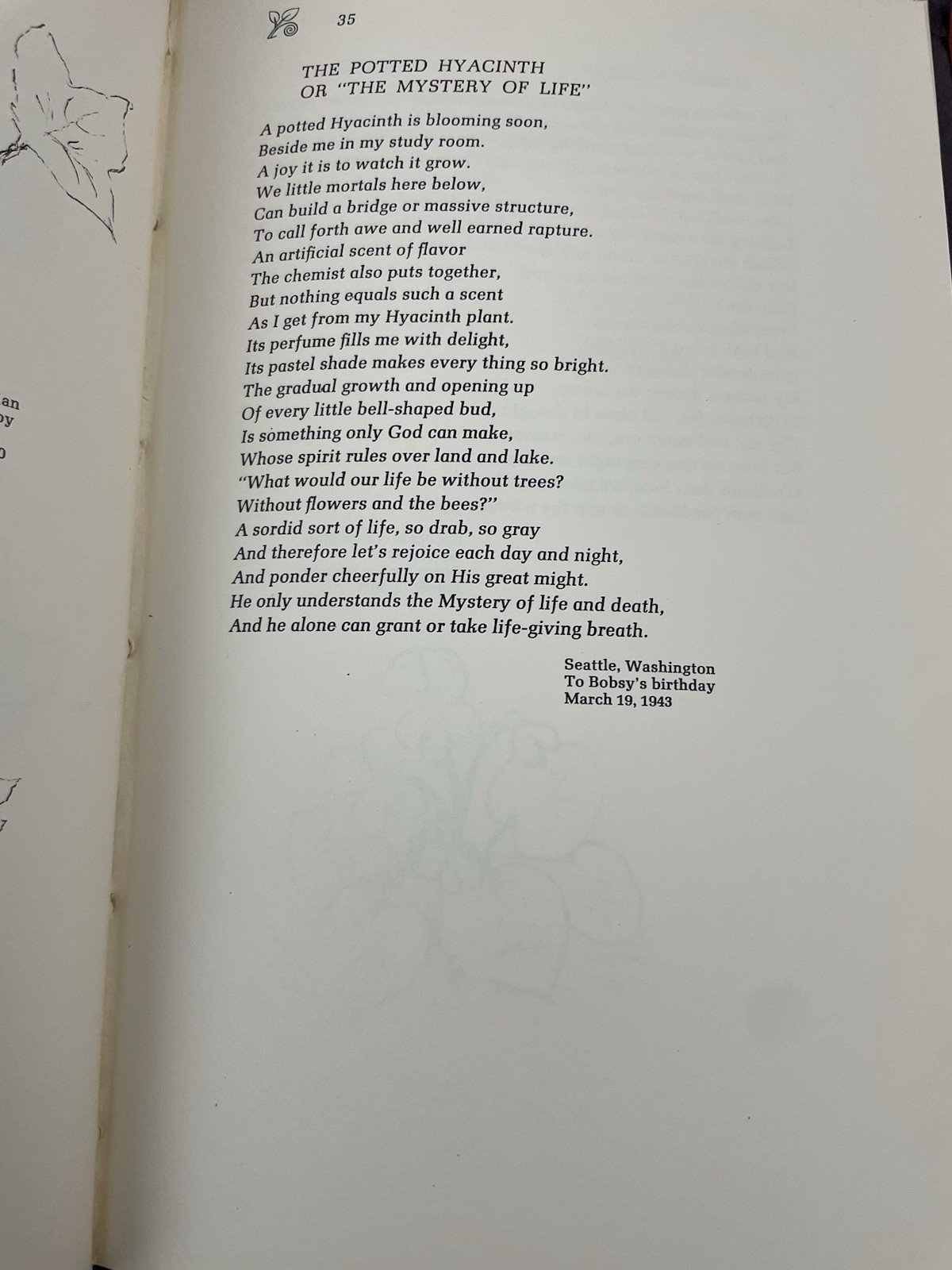 Past & Present, Here & There by Otillie G. Boetzkes PB VTG Poetry Nature 1966