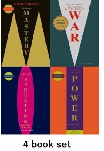 New: Concise 48 Laws Power, Seduction, Mastery, War -4 Books Set &lsquo;SHIP FROM USA&rsquo;