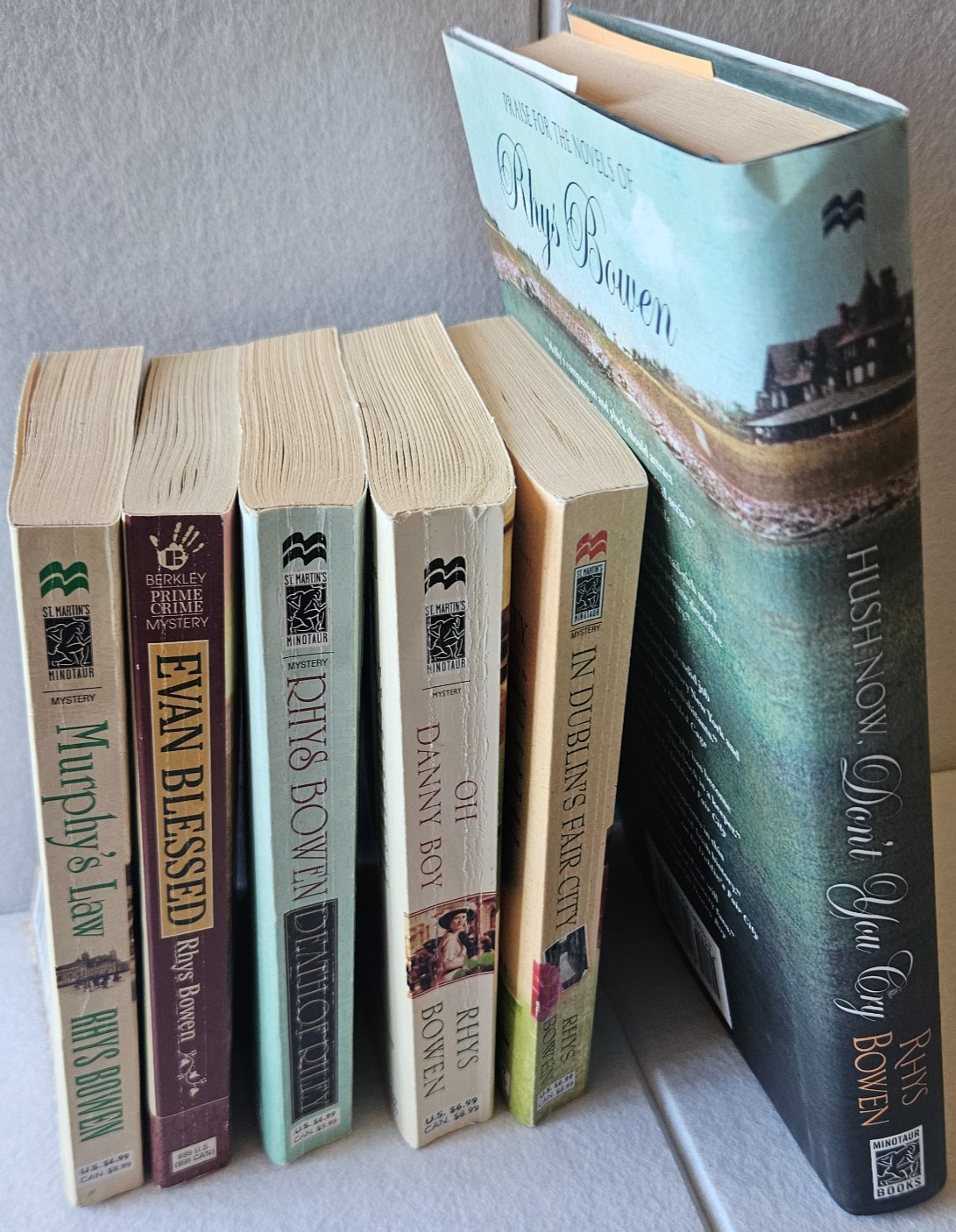 Lot: 6 Rhys Bowen Mystery Novels St. Martin&rsquo;s Crime Novels. One 1st Edition HC