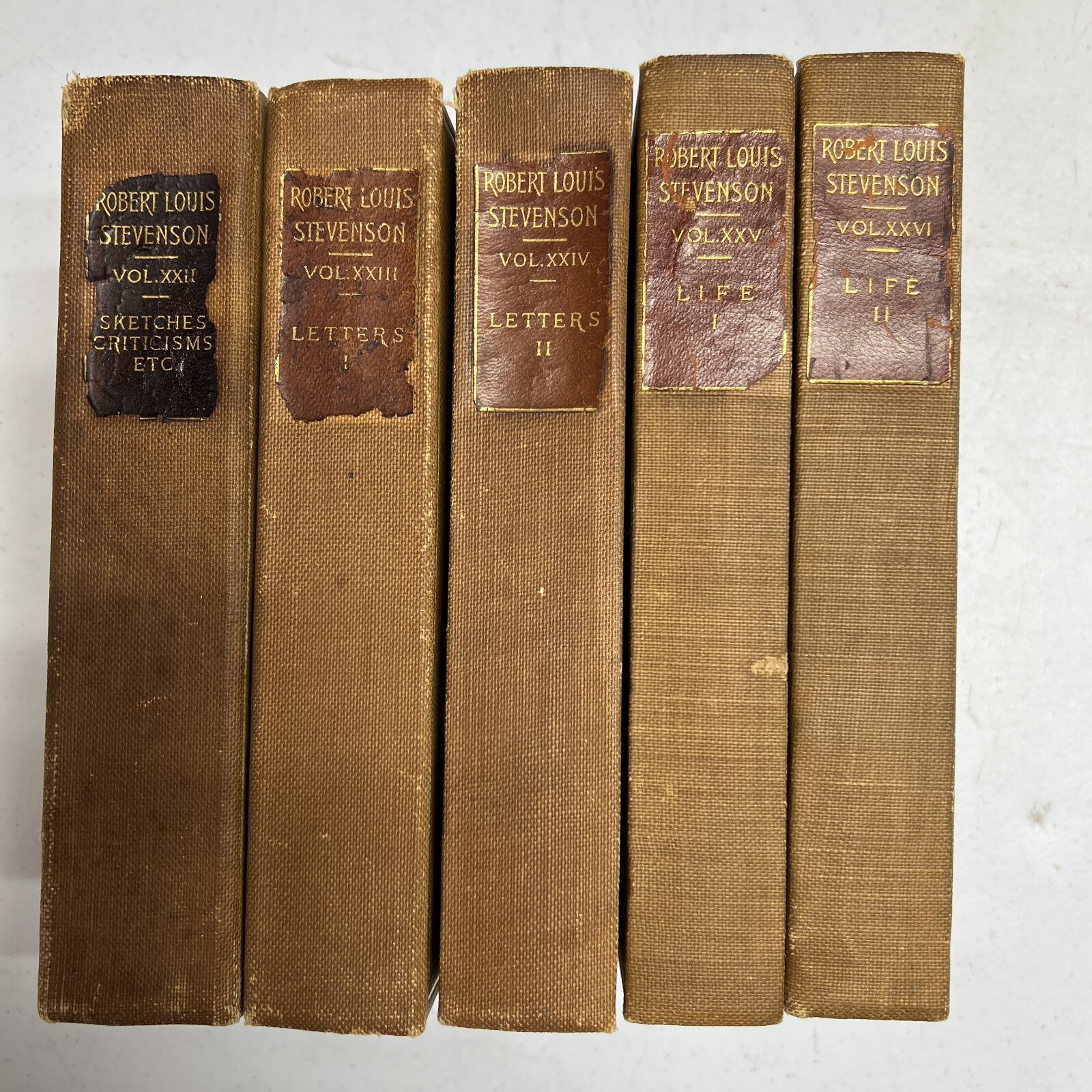 Robert Louis Stevenson works Volumes 1 & 3-26 (1900) Charles Scribner&rsquo;s Sons HC