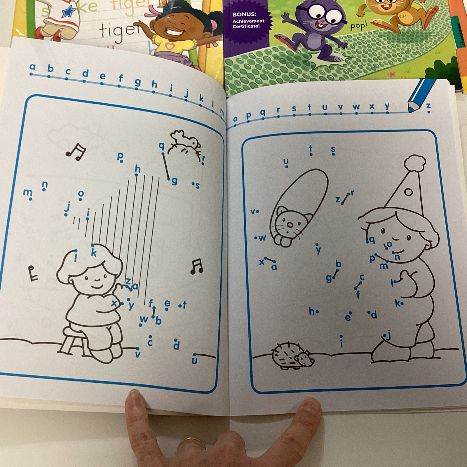 Alphabet Numbers Printing Practice Preschool Kindergarten 7 Activity Book Lot