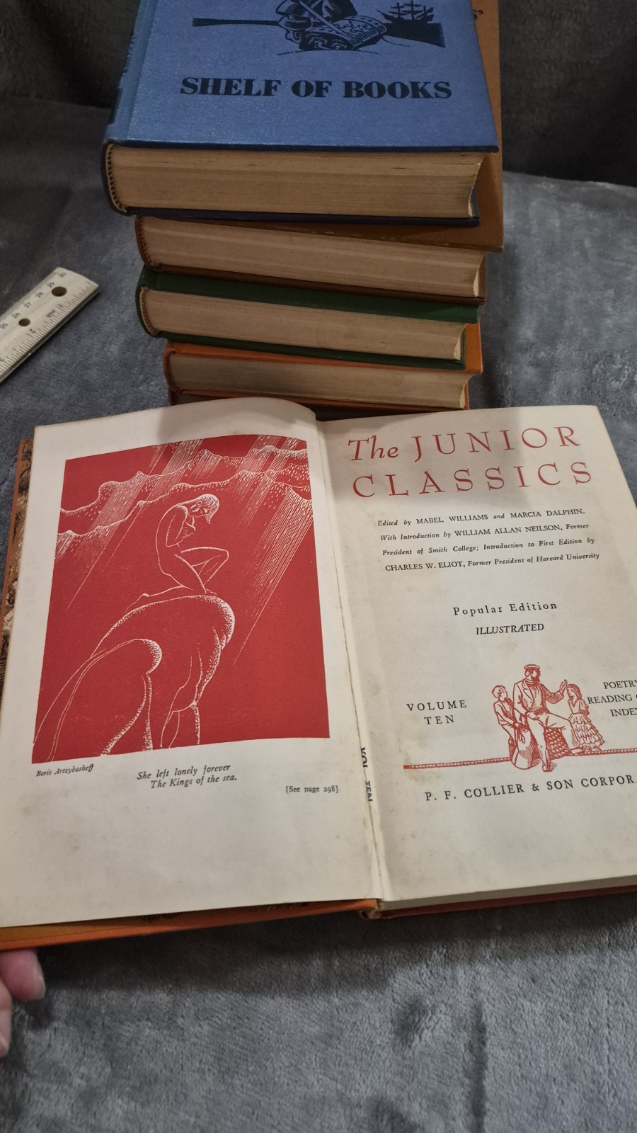 Collier&rsquo;s The Junior Classics: The Young Folks Shelf of Books Set 6 Hardback OBO