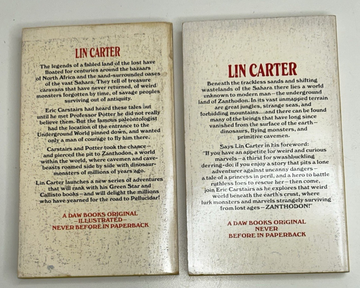 Lot of 11 Lin Carter PB Books VTG Zanthodon Thongor World&rsquo;s End 1980s