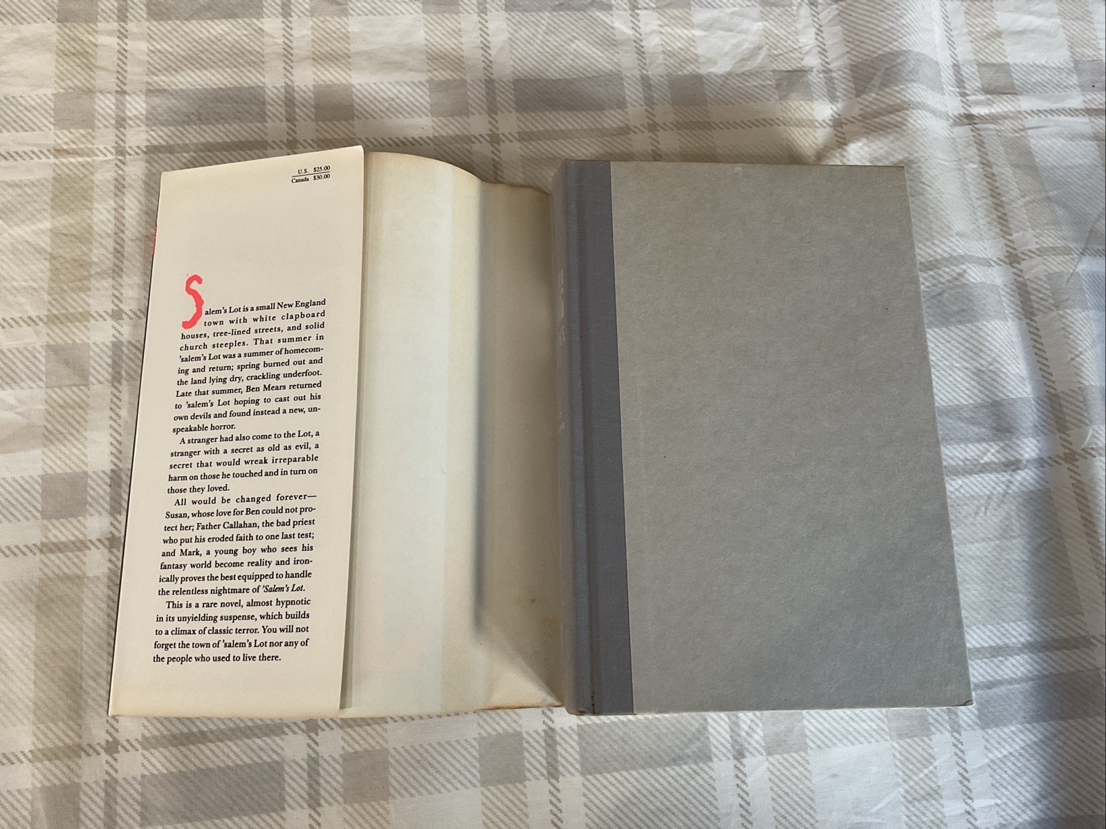 Salem&rsquo;s Lot by Stephen King Jim Phiesen Art Hardcover Doubleday 1975