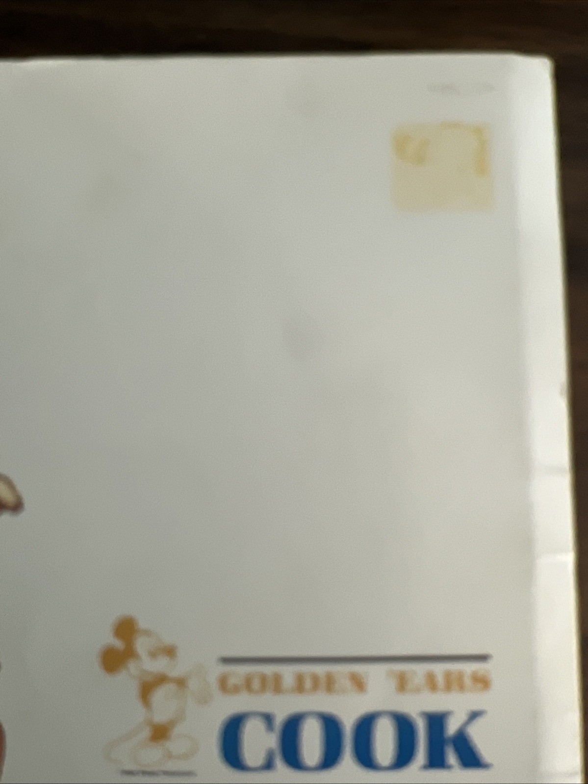 Walt Disney World Golden &lsquo;Ears Club Cook book Cookbook Favorite Recipes RARE