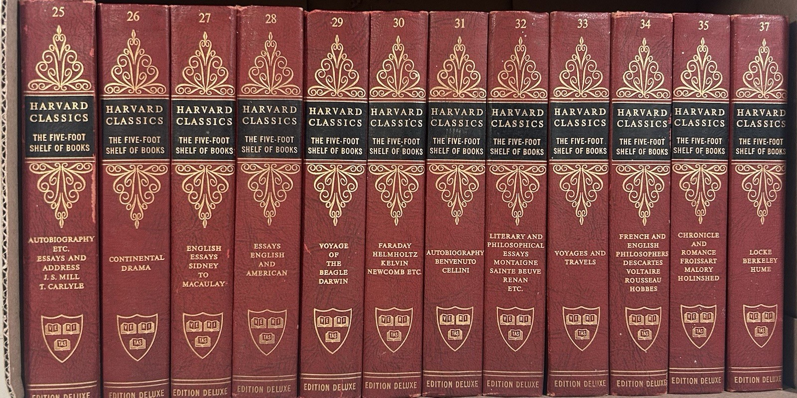 Harvard Classics The Five-Foot Shelf of Books 1963 Choose Your Titles