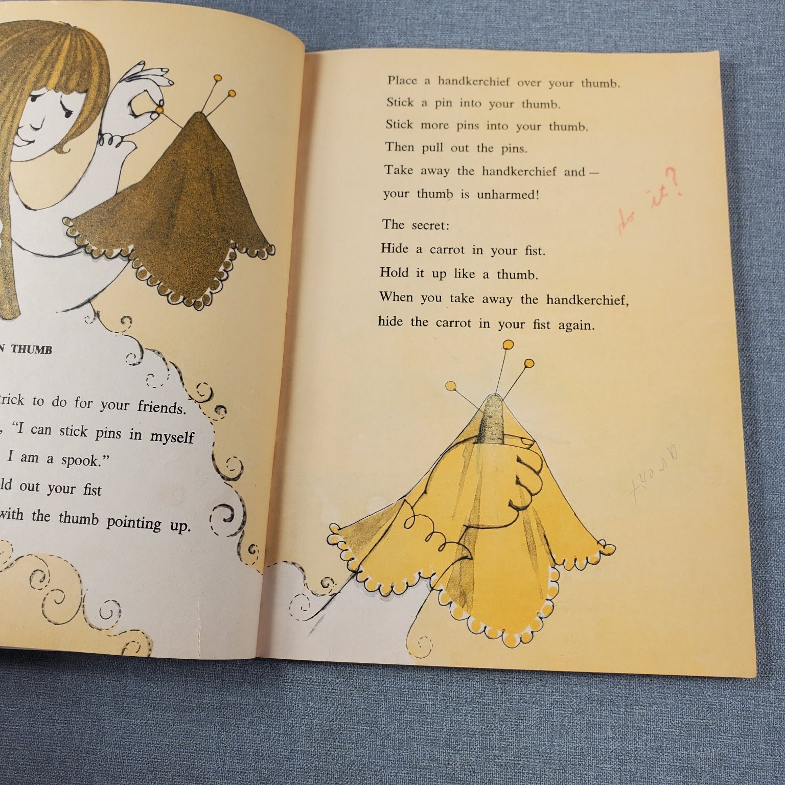 Spooky Tricks Rose Wyler Gerald Ames 1968 Illustrated Kids Book Scholastic
