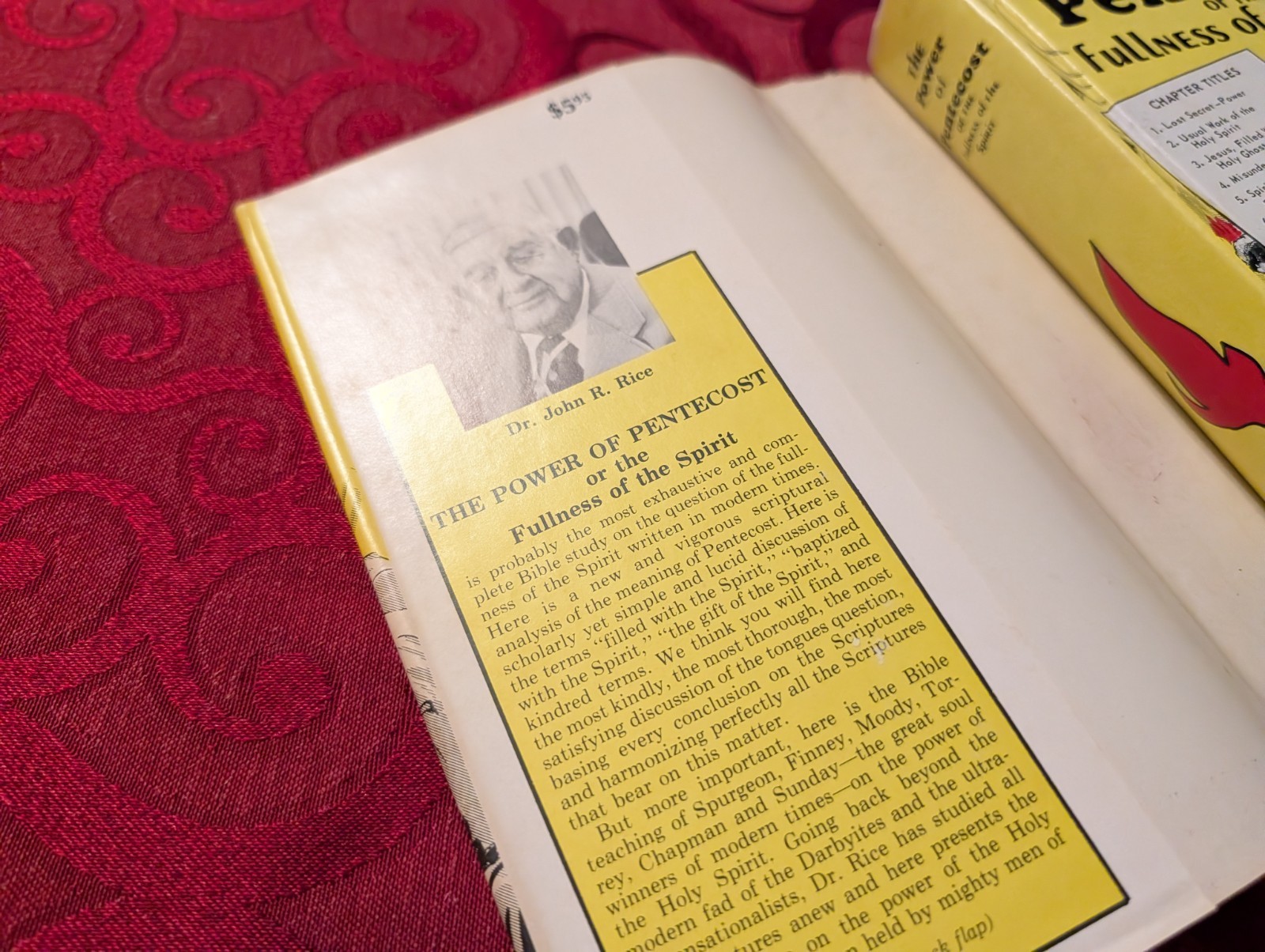 THE POWER OF PENTECOST By John R. Rice – Hardcover & Dust Jacket