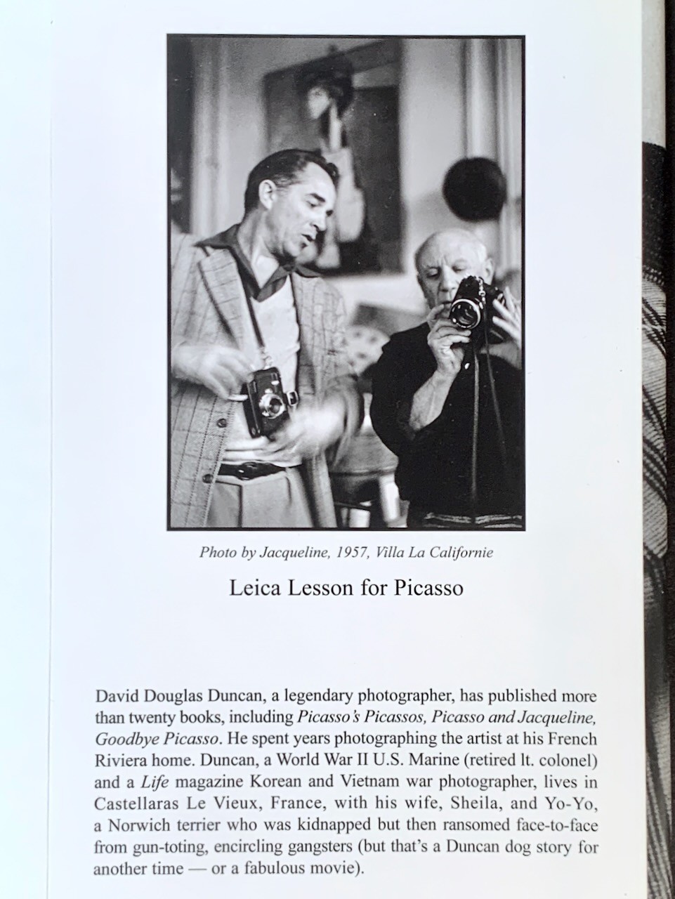 PICASSO & LUMP: A Dachshund&rsquo;s Odyssey – David Douglas Duncan – HC/First Edition