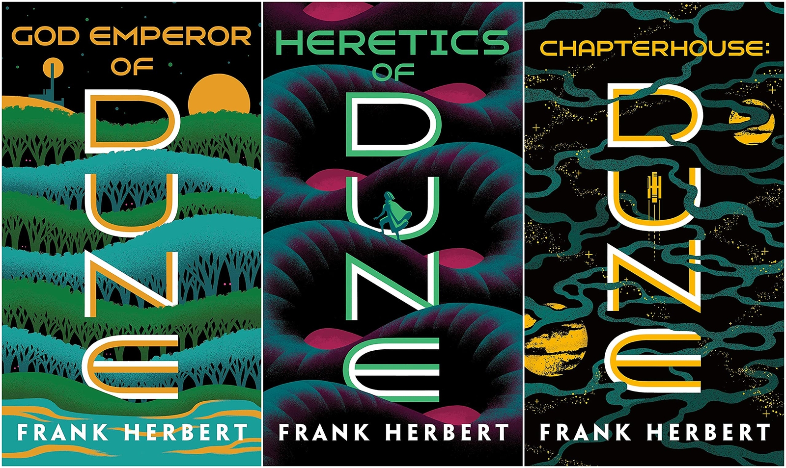 Dune Book Series Set II (3 Books) God Emperor, Heretics, Chapter…Frank Herbert