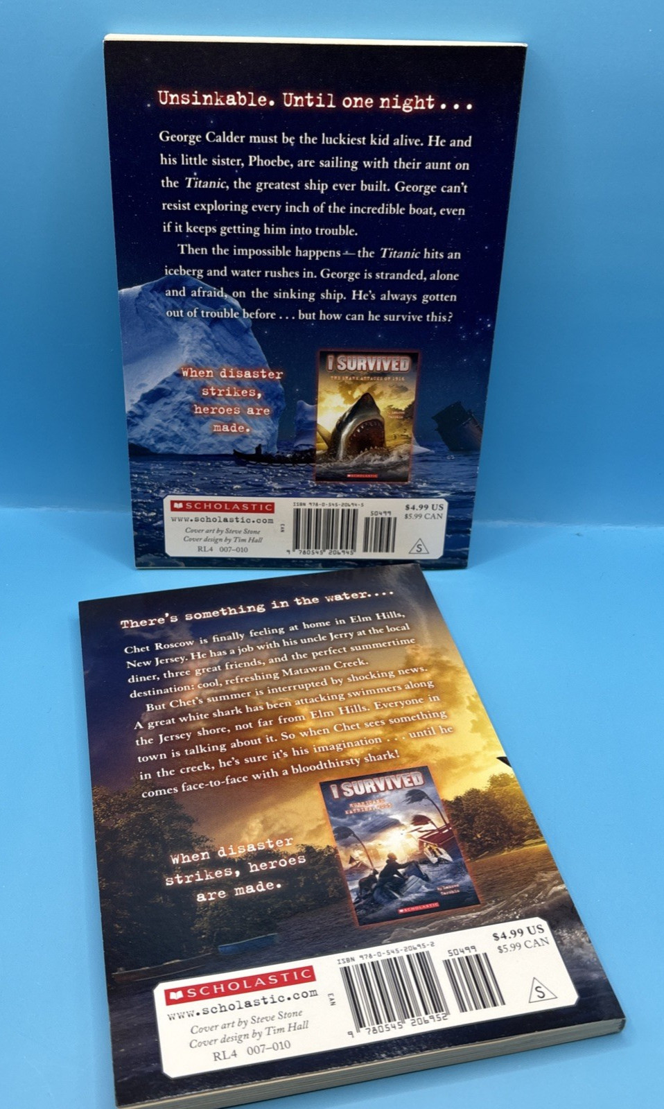 2010s Lot of 15 « I Survived » Scholastic Chapter Paperback Books- New, Never Read