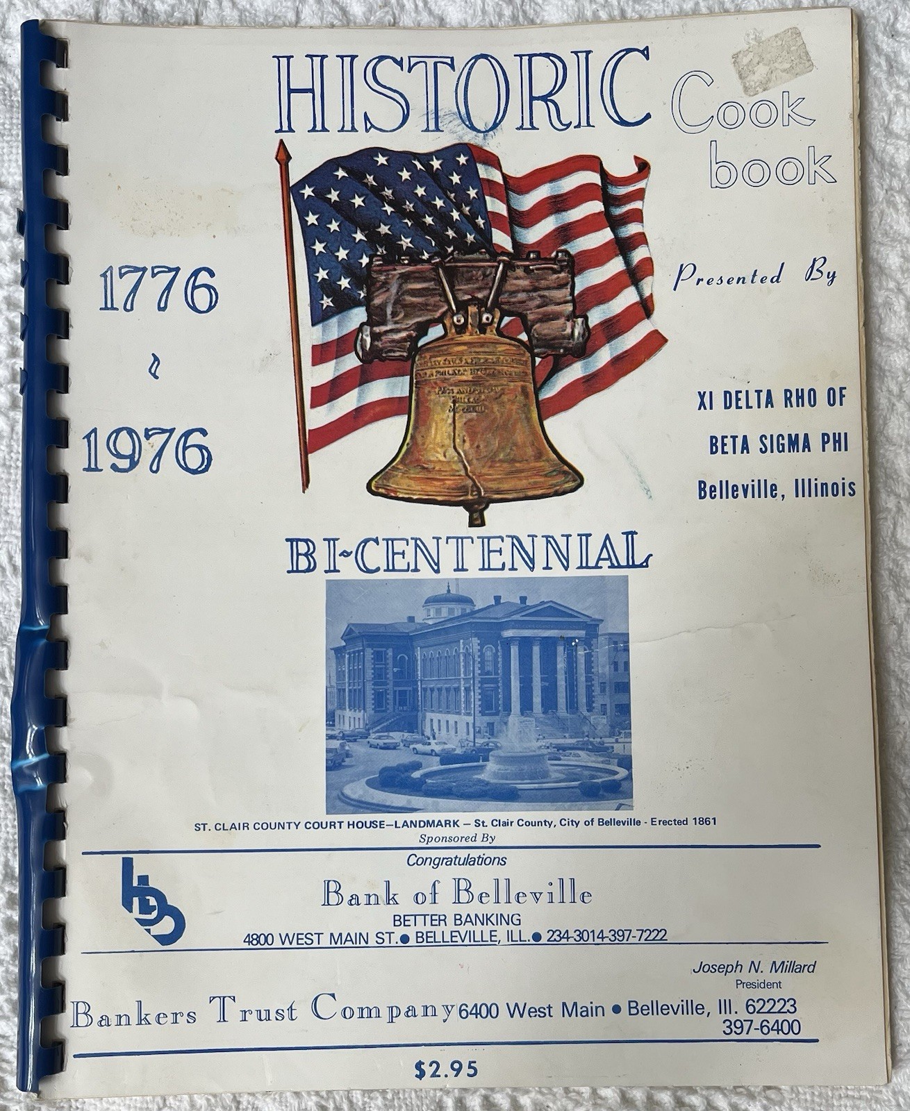 Belleville Illinois IL Bi-Centennial Cookbook Recipes 1976