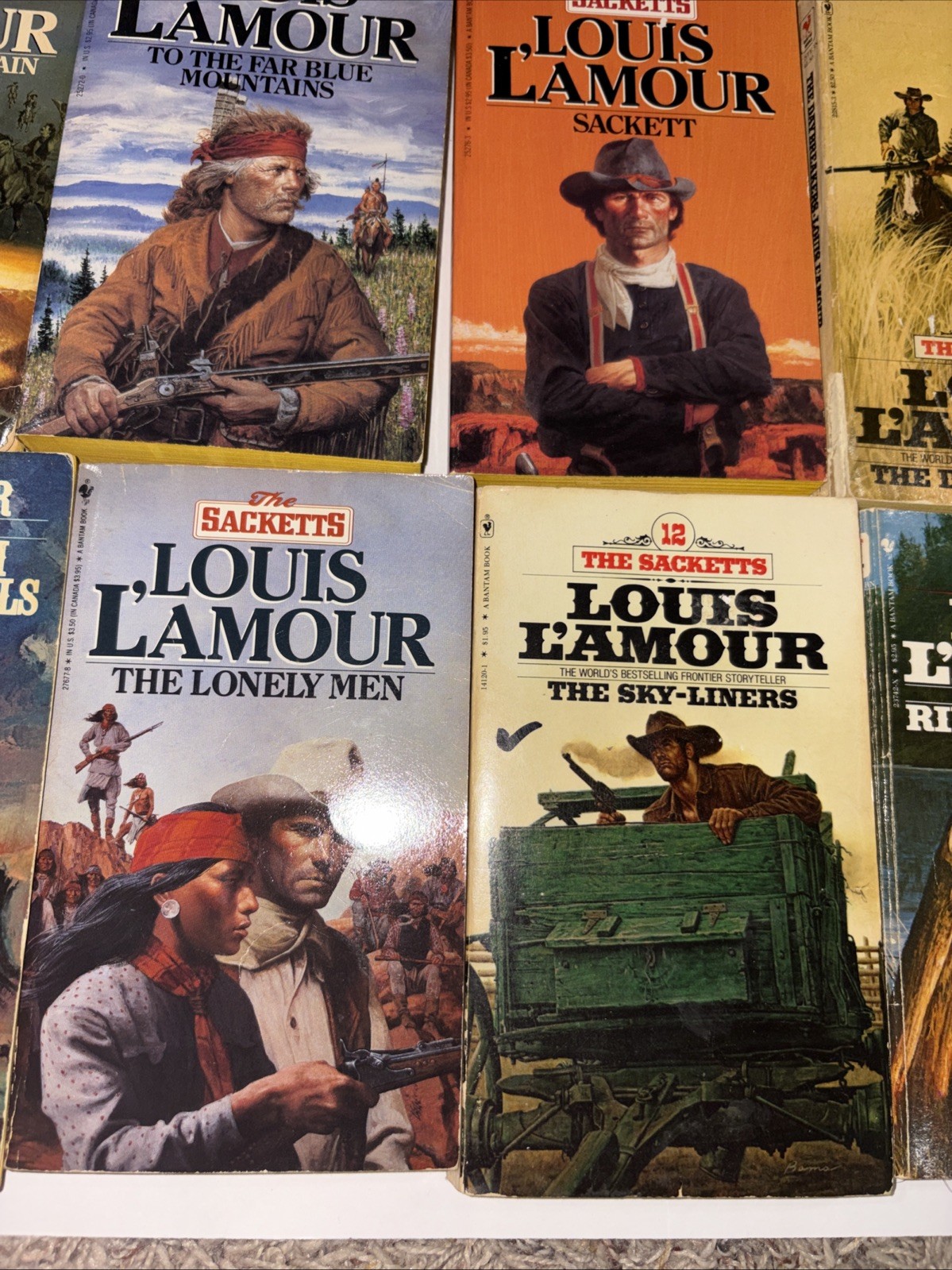 Complete Set Series Lot of 19 Sackett Family Saga Books by Louis L&rsquo;Amour Set 17