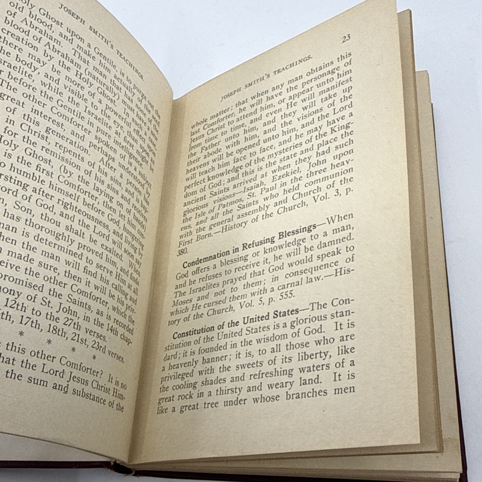 1912 Joseph Smith Teachings Classified Arrangement 1st Edition Edwin F Parry LDS