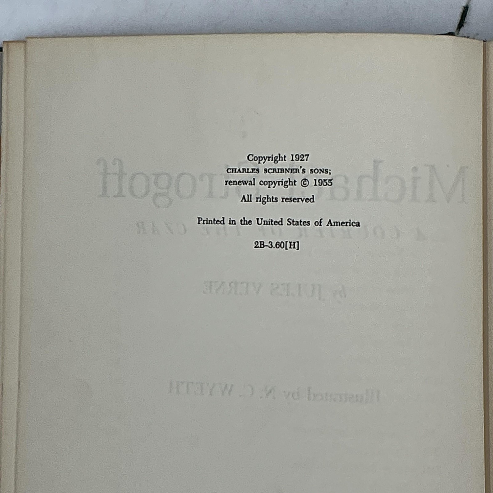 Vintage Michael Strogoff Jules Verne Scribner&rsquo;s Green HC N. C. Wyeth Illustrated