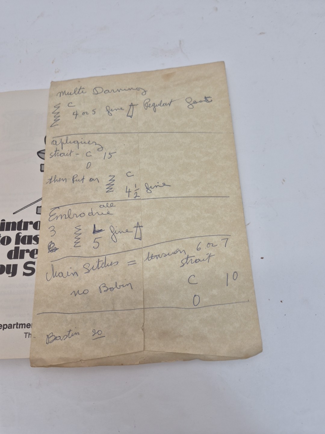 Introduction to Fashion Dressmaking by Singer Student&rsquo;s Book I (1971) 80 Pages