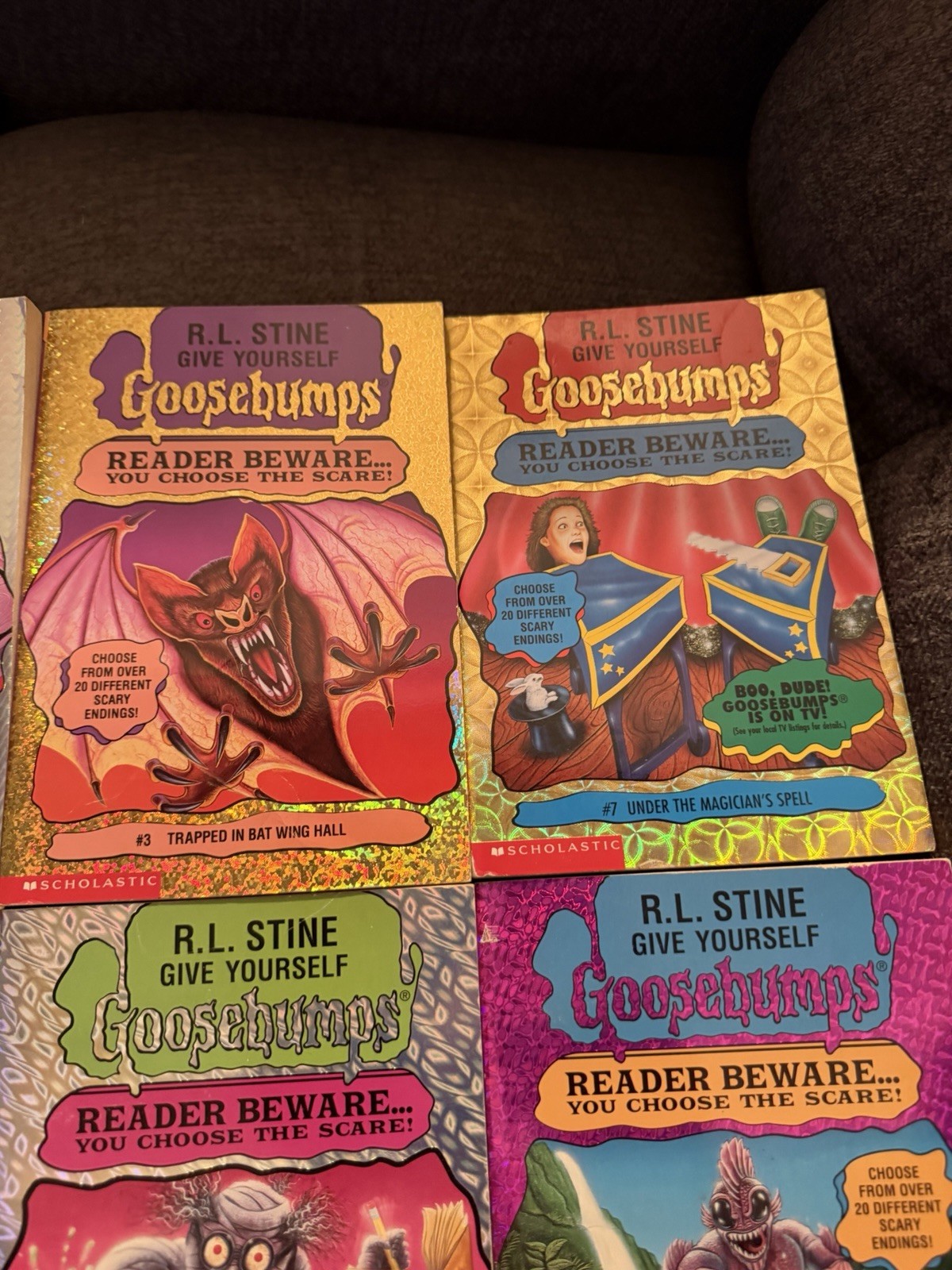 Vtg 90&rsquo;s Goosebumps Book Lot Of 9 Reader Beware You Choose The Scare – RL Stine