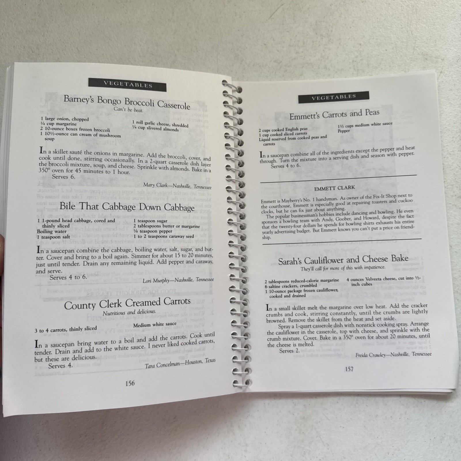 Aunt Bee&rsquo;s Mayberry Cookbook Spiral Bound by Ken Beck and Jim Clark