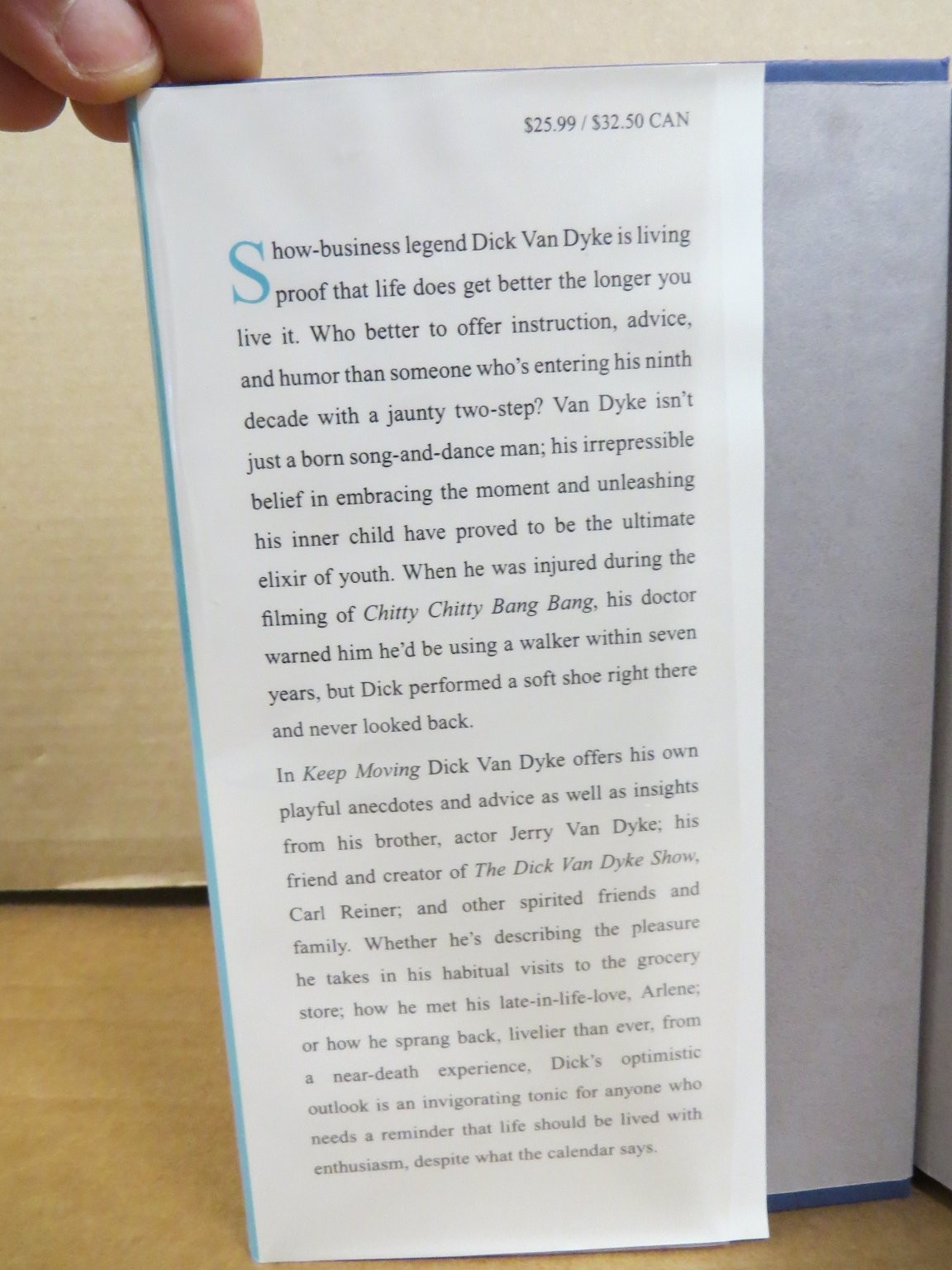 Keep Moving Dick Van Dyke 2015 First Edition Memoir Advice Weinstein Books